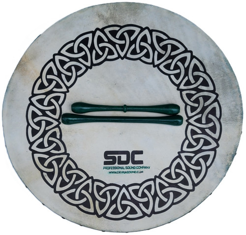 Green celtic circle design - green,