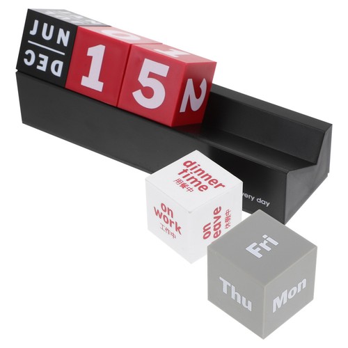 Wooden desk calendar - wooden,