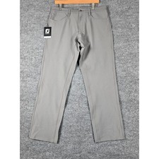 Footjoy Performance Pants Mens AF Athletic Fit Grey W33 L30 Golf