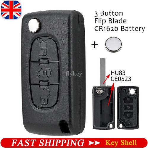 Button flip key fob - case, for