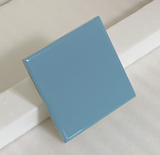 Vintage Florida Ceramic Tile  4 3/8" x 4 3/8" Regency Blue #67   Gloss