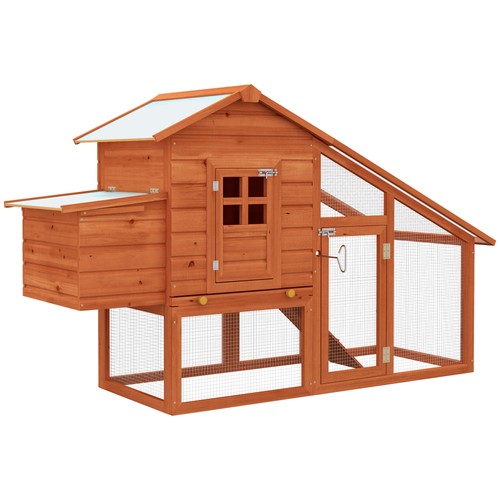 Pawhut wooden chicken coop - wooden,
