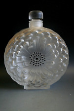 EXTRA LARGE LALIQUE DAHLIA GLASS SCENT BOTTLE
