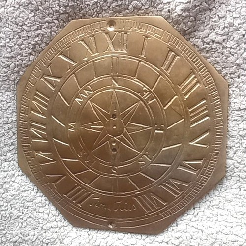 Vintage brass octagonal - brass,