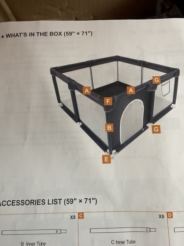 Large baby playpen 59x71 - large,