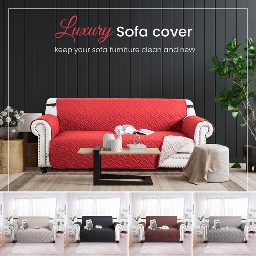 Quilted sofa cover - quilted,