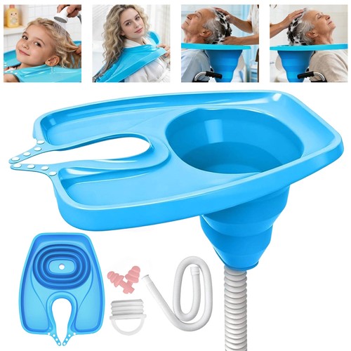 Foldable shampoo basin - shampoo, hair