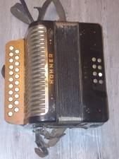 1950's Hohner Erica 21 button C/C# 8 Bass Button Diatonic Accordion/Melodeon