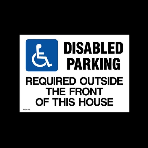Disabled parking required - parking,