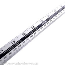 1 Metre Steel Rule Aluminium Ruler Metal Yard Stick Meter Ruler Inches MM P5190