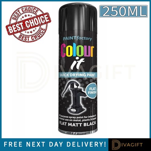 Black matt flat finish spray - finish,
