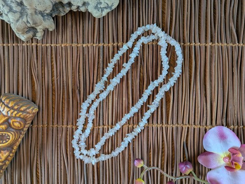 Rose quartz chip bead - rose,