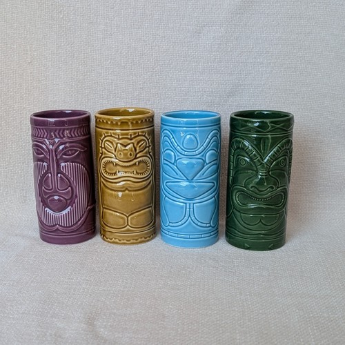 Colourful ceramic tiki - colourful,