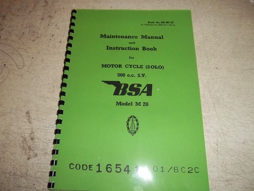 Bsa m20 1939 - 1939-44, models