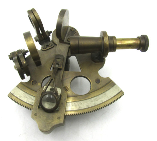Brass marine sextant - brass,