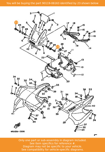 Yamaha bolt with washer - with,