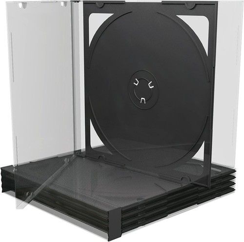 Double jewel cases black - jewel,