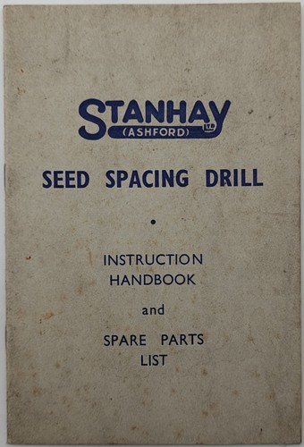 Stanhay instruction handbook - stanhay,