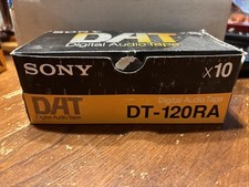 NOS Sony DAT Digital Audio Tape 120 Minutes 8 Pack Sealed DT-120RA Japan Import