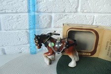 Small brown Shire Horse Figure