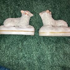 Antique Pair Of Staffordshire