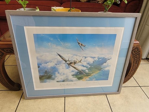 Signed spitfire print - signed,