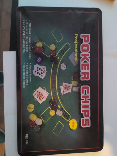 Poker chip set used great - poker,