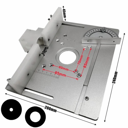 Aluminum router table insert - router,