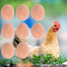 10pcs Poultry Breeding Painting Artificial Eggs Easter Fake Eggs Educational Toy