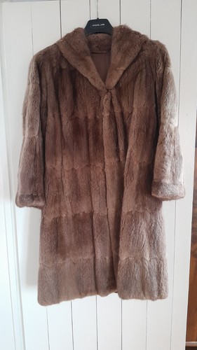 Vintage musquash fur coat - vintage,