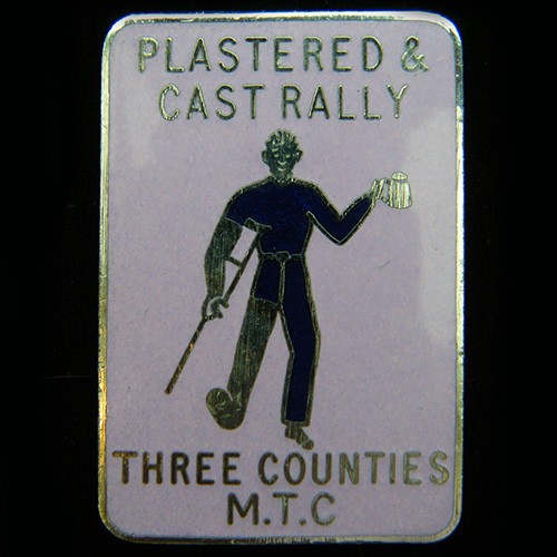 Plastered cast rally - plastered, pin