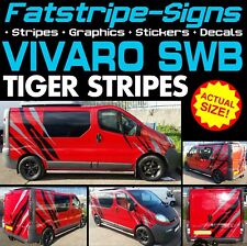 to fit VAUXHALL VIVARO SWB TIGER STRIPES GRAPHICS STICKERS CAMPER VAN MOTORHOME