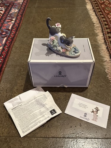 Lladro kitty confrontation - kitty,