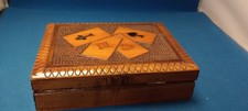 Vintage Wooden Playing Card