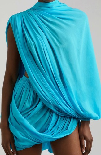 Alaïa women blue asymmetric - women's,