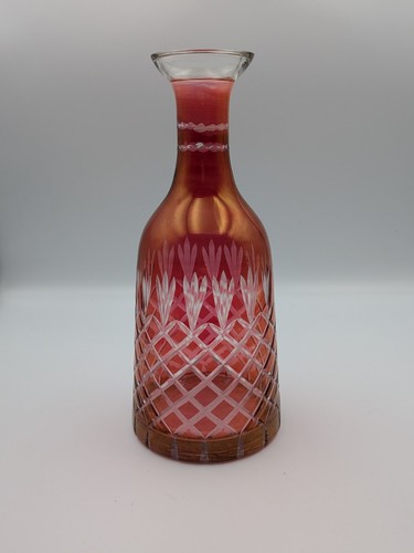 Vintage cranberry cut glass - vintage,