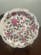 Vintage Chinese Rose Scalloped