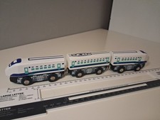 Express Passenger Train, Two Engines And One Carriage - Wooden Train Track