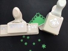 Martha Stewart CHRISTMAS Aspen Snowflake Corner Border Card Craft Punches CRISP