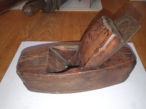 Antique blade wooden block