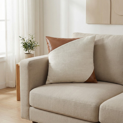 Modern beige brown - beige, patchwork