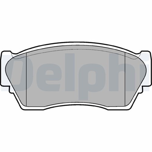 Front delphi lp804 brake pad - delphi,