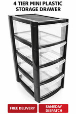 4 Tier Mini Plastic Storage