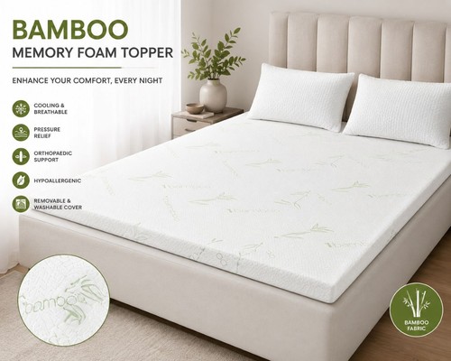 Bamboo memory foam mattress - bamboo,