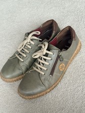 Loretta Women's Green Leather