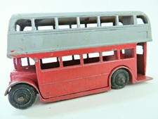 DINKY 29c 'AEC STL DOUBLE DECK BUS'. GREY/RED. VINTAGE. GOOD. HARD TO FIND/RARE