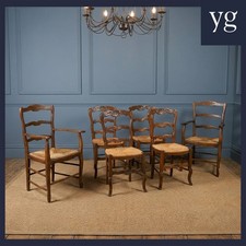 Antique French Set 6 Six Louis