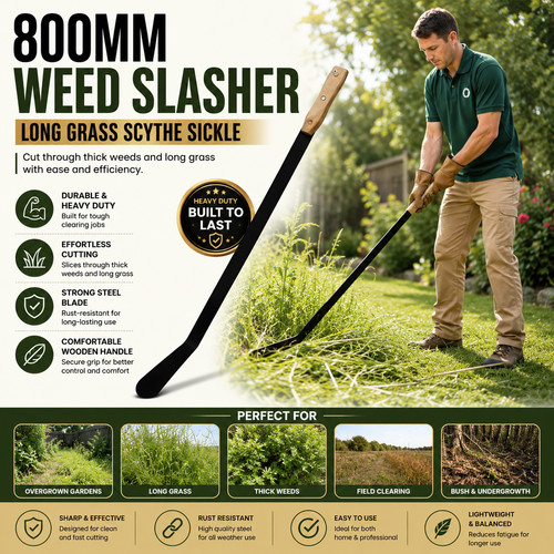 800mm heavy duty weed slasher - 800mm,