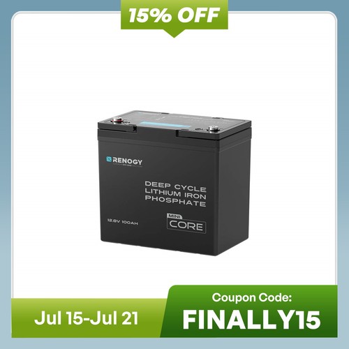 Renogy 100ah 12v - 100ah, lithium