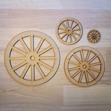 Large Wheel 3mm Thick Wooden